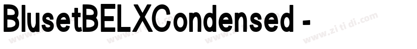BlusetBELXCondensed 字体转换
